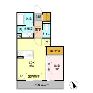 D-ROOM ジュウィール205【2階】の間取り