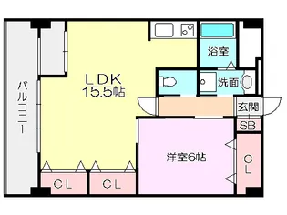 大阪府大阪市東淀川区北江口4【マンション】の間取り