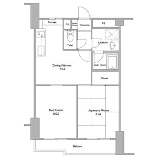 エスト・メール東大井【2階】の間取り