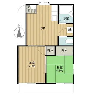 コーポ竹内【2階】の間取り
