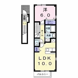 プリムローズ・Y【2階】の間取り