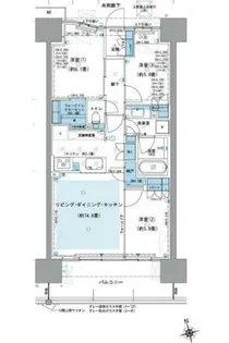パークホームズ杉並上荻【5階】の間取り