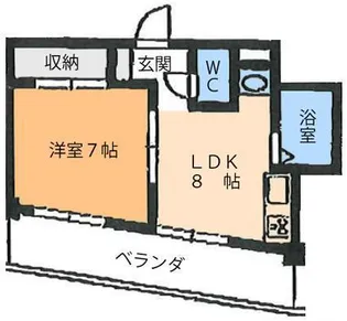 ハイツ立花【4階】の間取り