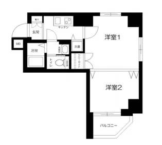 クローバーコート黒門町【6階】の間取り