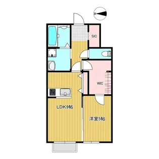 アヴィエル田町【1階】の間取り