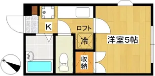 コーポ向山【2階】の間取り