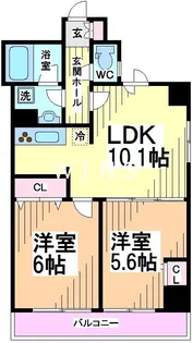 東京都渋谷区笹塚2【マンション】の間取り