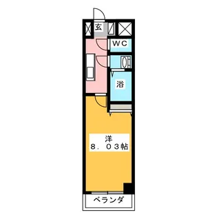 リュミエール東山田【2階】の間取り