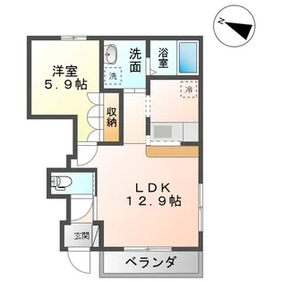 フォレスト レジデンス【1階】の間取り