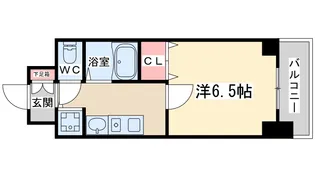 ライジングコート梅田サンライズ【2階】の間取り