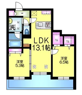 グランフォンテーヌ【2階】の間取り
