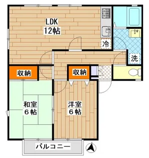 セントハイツI棟【1階】の間取り