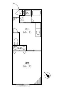 ドミール真間【1階】の間取り