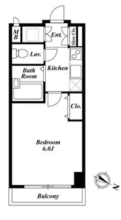 KDXレジデンス麻布イースト【9階】の間取り