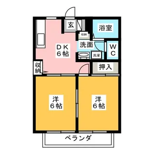 カモミール南【2階】の間取り