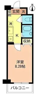 マイナビSTAYミライエ喜多見パーク【3階】の間取り