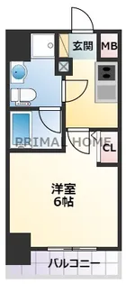 ラヴェニール東神奈川【9階】の間取り