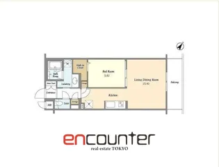 BLESS北新宿【4階】の間取り