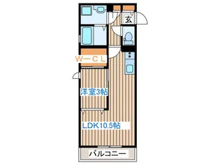 モルディオン【2階】の間取り