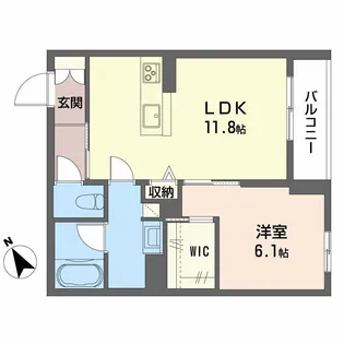 メゾンruebriller(メゾンリュブリエ)【2階】の間取り