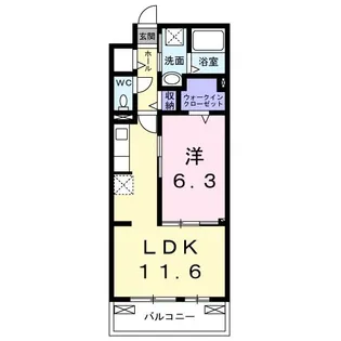 ラ・ヴィベール【2階】の間取り