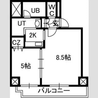 Treasure Court A【3階】の間取り
