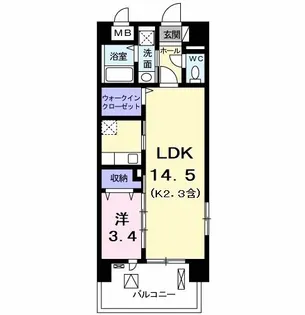 サンクレスト【6階】の間取り