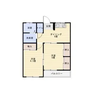 マスミハイツ【1階】の間取り