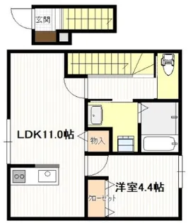 ギア5宮島口【2階】の間取り