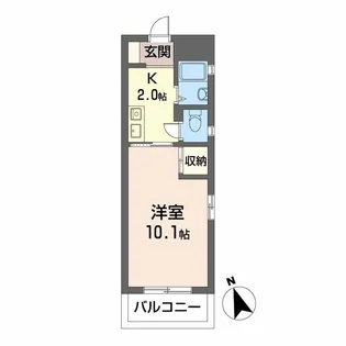 フロントビル千田【3階】の間取り