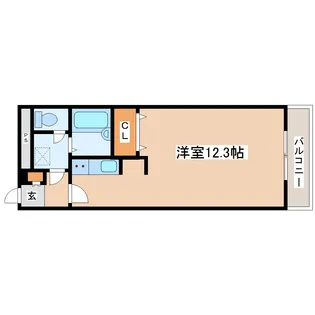 米ヶ袋ベルサンテ【2階】の間取り