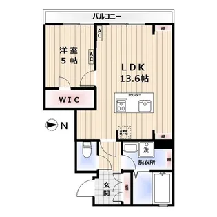 GREEN HOUSE中野坂上【3階】の間取り