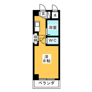 ジュネス瓢箪山【4階】の間取り