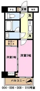 メインステージ川口リンクス【4階】の間取り