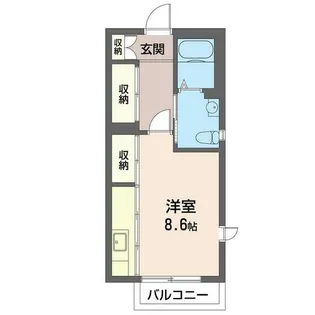 サザンクロス【1階】の間取り