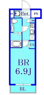 ガラシティ横浜西口【4階】の間取り