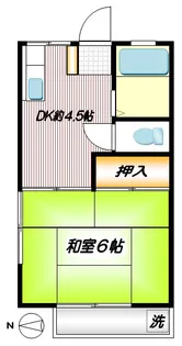 豊田コーポ【2階】の間取り