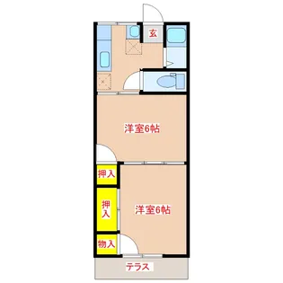 コーポニチエイ【1階】の間取り