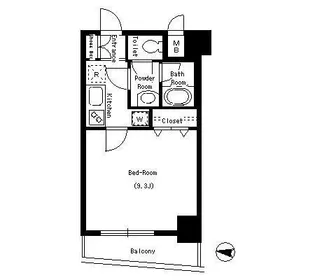 パークキューブ本所吾妻橋【8階】の間取り