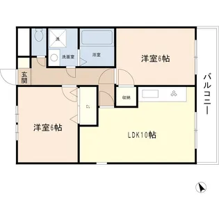 ボヌール【3階】の間取り
