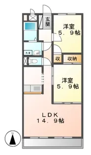 DEAR COURT TOKIDEN【1階】の間取り
