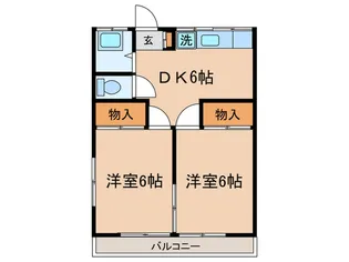 メゾン森辰アパート【2階】の間取り