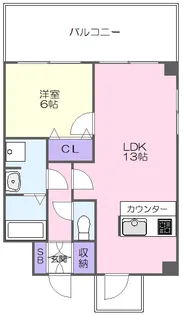 ルナピエーナ【6階】の間取り