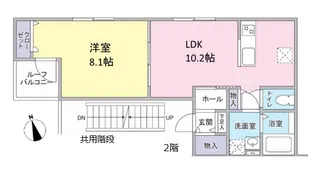 ルガール・デ・エスペランザ【2階】の間取り