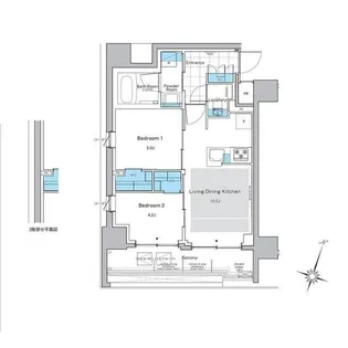 ルフォンプログレ神田プレミア【5階】の間取り