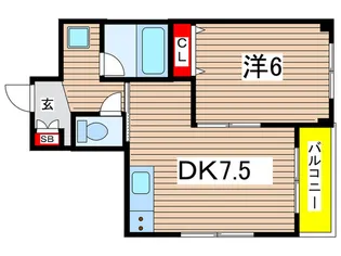 アクロポリス亀有【4階】の間取り