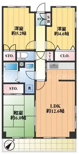 グランベール【3階】の間取り