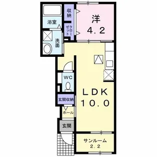 ノワイエ【1階】の間取り