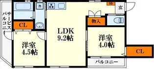 Sunny昭和町【2階】の間取り