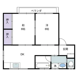 ブレア青葉B【1階】の間取り